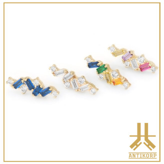 Marquise Or 14K Strass