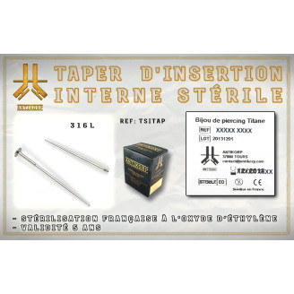 Taper Insertion INTERNE Stérile