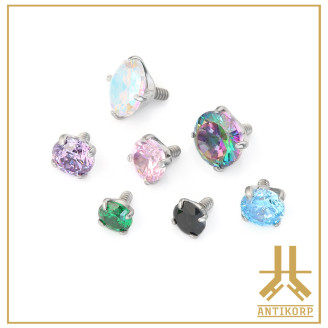 Pétale Trinity Titane F136 interne Swarovski