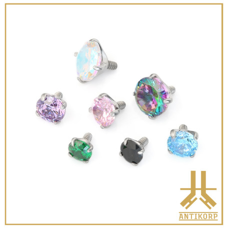 Pétale Trinity Titane F136 interne Swarovski