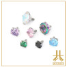 Pétale Trinity Titane F136 interne Swarovski