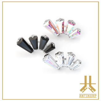 Pétale Trinity Titane F136 interne Swarovski