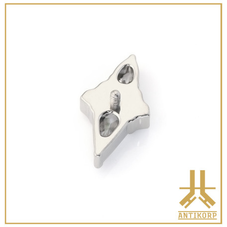 Pétale Trinity Titane F136 interne Swarovski