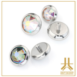 Pétale Trinity Titane F136 interne Swarovski