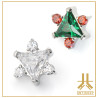 Pétale Trinity Titane F136 interne Swarovski
