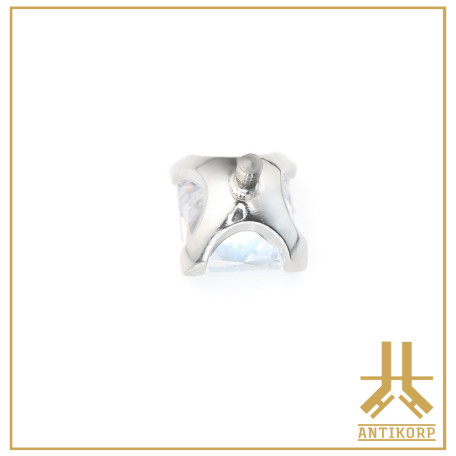 Embout Titane F136 Griffé Strass Carré V2