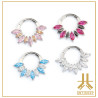 Anneau Clicker 3 Strass Pics