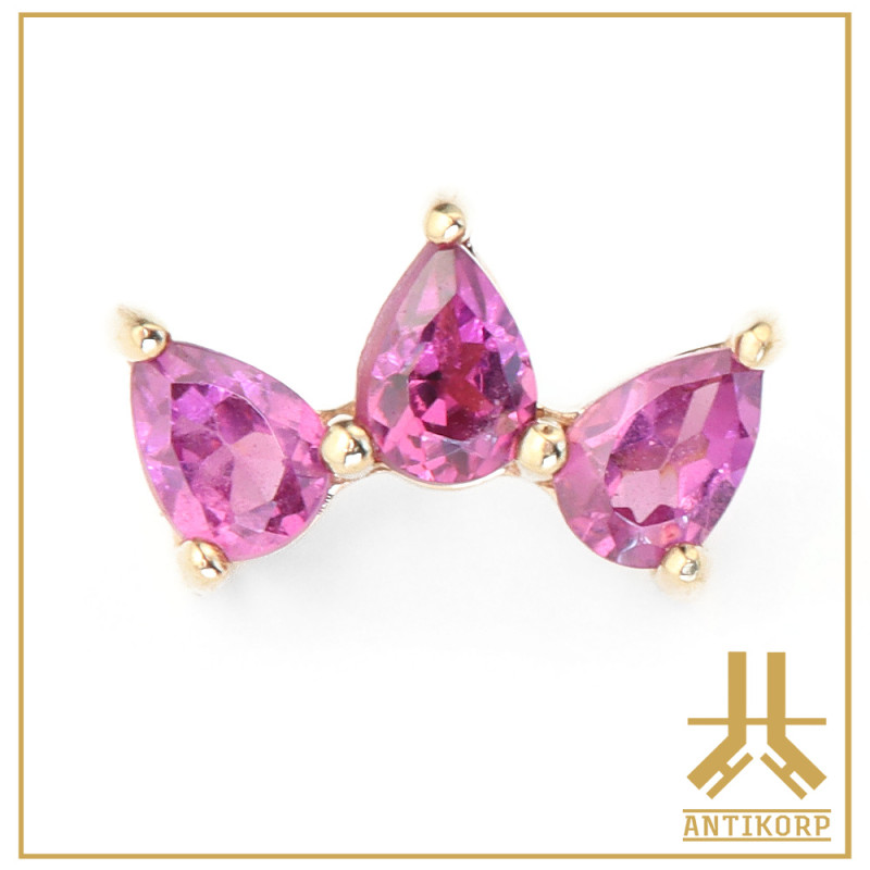 Marquise Or 14K Strass