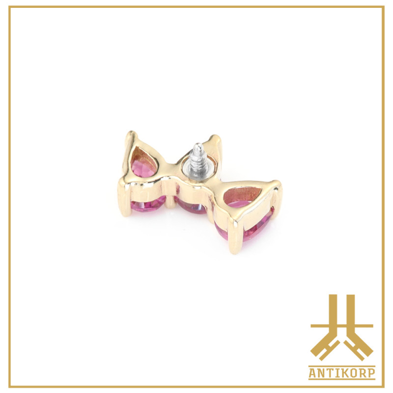 Marquise Or 14K Strass