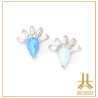 Pétale Trinity Titane F136 interne Swarovski