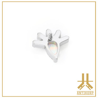 Pétale Trinity Titane F136 interne Swarovski