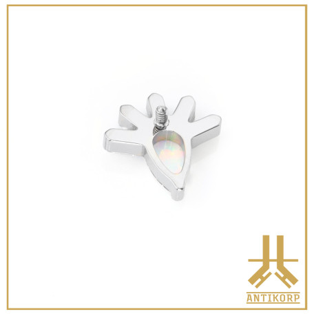 Pétale Trinity Titane F136 interne Swarovski