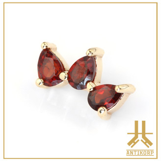 Marquise Or 14K Strass