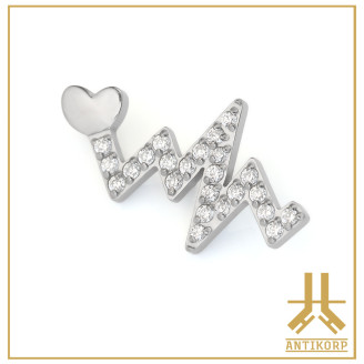 Triple Cabochon Titane Opale Strass