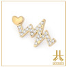 Triple Cabochon Titane Opale Strass