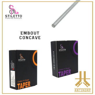 Stiletto Tapers d'insertion Stériles Concave Pin