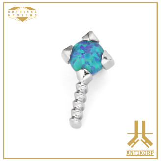 Pétale Trinity Titane F136 interne Swarovski