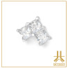 Triple Cabochon Titane Opale Strass