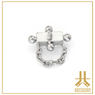 Embout Titane F136 Beaded Rectangle Chain