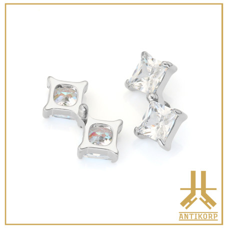 Embout Titane F136 Shiny Square V2