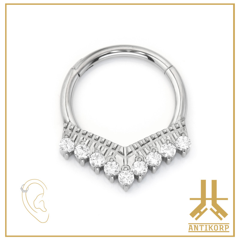 Anneau Clicker Titane F136 Sargento