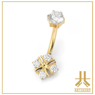 Nombril Titane Interne F136 PVD Jubilee n13