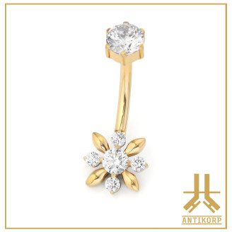 Nombril Titane Interne Strass
