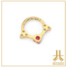 Anneau Clicker Titane F136 PVD Gold Hestia V1
