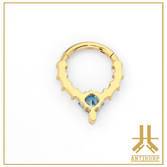 Anneau Clicker Titane F136 PVD Gold Hestia V2