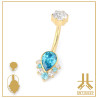 Nombril Titane Interne Strass