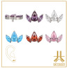 Pétale Trinity Titane F136 interne Swarovski