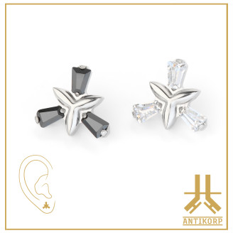 Pétale Trinity Titane F136 interne Swarovski