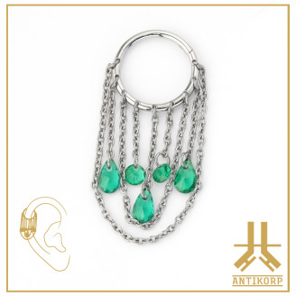 Anneau Clicker Titane F136 Chainy V9