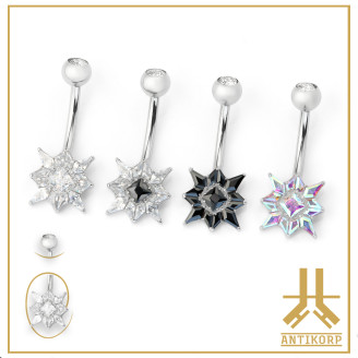 Nombril Titane Interne Strass