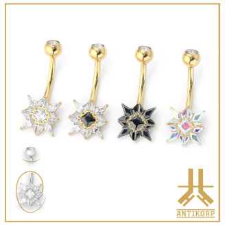 Nombril Titane Interne Strass