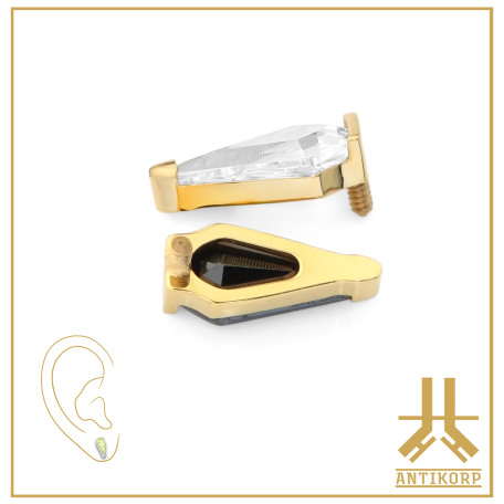 Anneau Clicker Or 14K 1.2mm