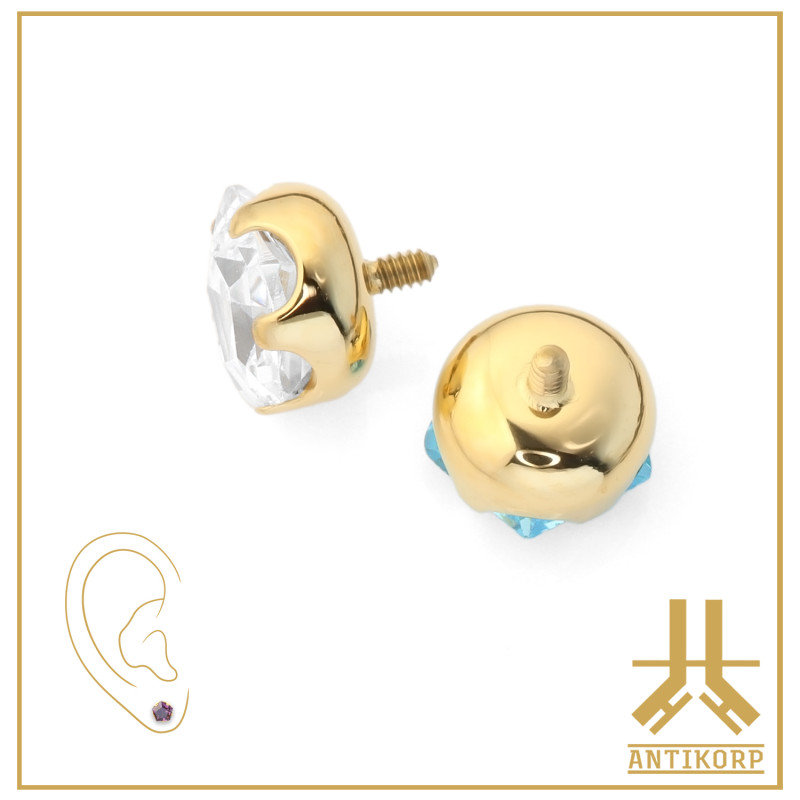 Anneau Clicker Or 14K 1.2mm
