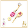 Nombril Titane Interne Strass