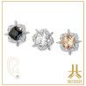 Pétale Trinity Titane F136 interne Swarovski