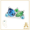 Pétale Trinity Titane F136 interne Swarovski