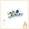 Pétale Trinity Titane F136 interne Swarovski