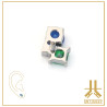 Pétale Trinity Titane F136 interne Swarovski