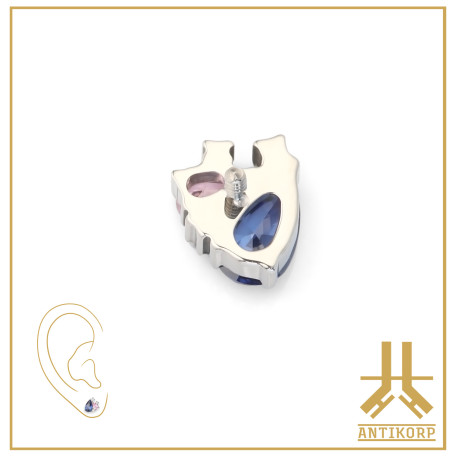 Pétale Trinity Titane F136 interne Swarovski