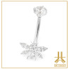 Nombril Titane Interne Strass