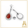 Nombril Titane Interne Strass