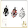 Pétale Trinity Titane F136 interne Swarovski