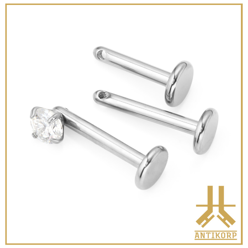 Labret Titane PVD Gold 24k Interne