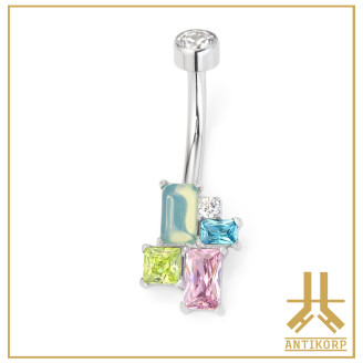 Nombril Titane Interne Strass