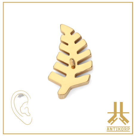 Embout Titane F136 PVD Gold Jeweled Branch V15
