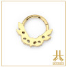 Anello Clicker Titanio F136 PVD Oro Flight V3